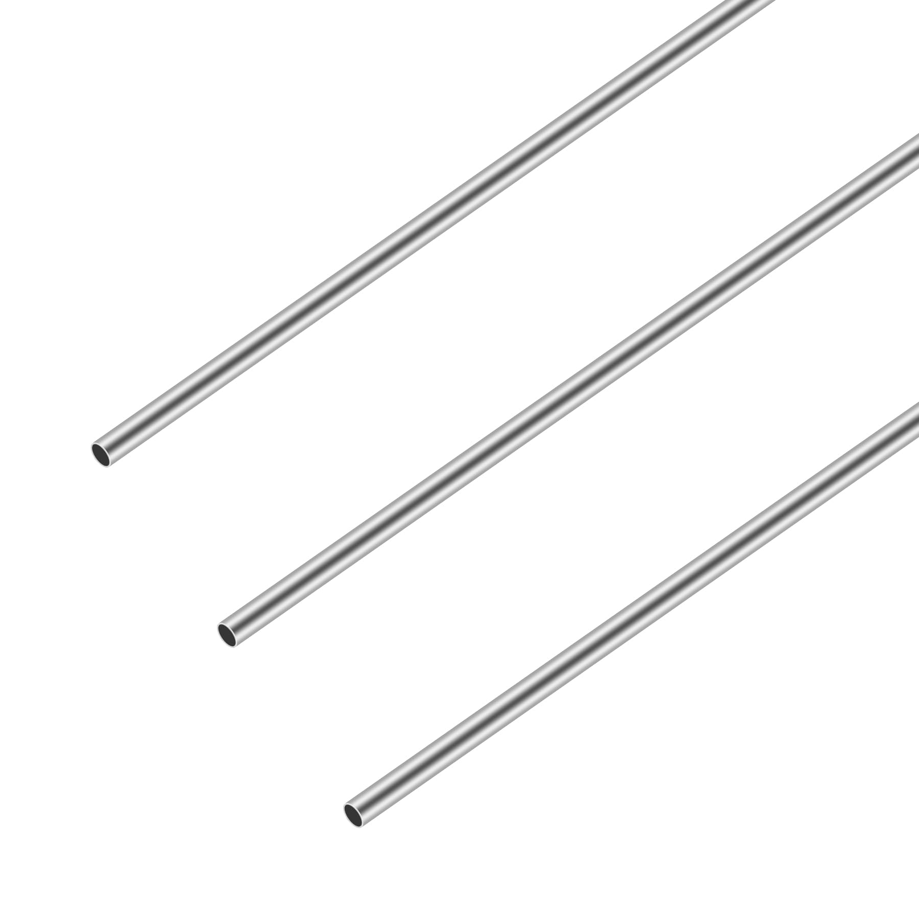 Tubo rotondo in acciaio inossidabile 304 9x0,3x300 mm 3 pezzi