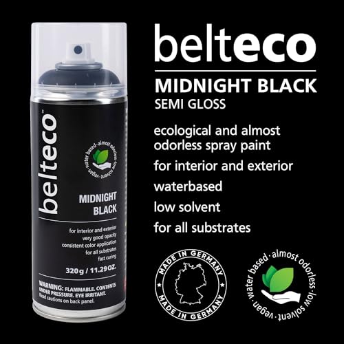 Image of Midnight Semi Gloss Black Spray Paint | Black Gloss Spray Paint