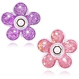 2 Pack Fidget Spinner, Halloween Glitter Liquid Sensory Spinners Fidget Toys for Kids and Adults, Stress-Relieving Toy, Anxiety-Reducing Toy for Halloween School Supplies, ADHD Anxiety