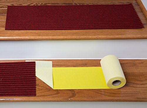 The Original Stair Tread Installation Kit by Stair Secure 6" Extra Wide Premium Double Sided Tape for Stair Treads, Carpet Runners, and Rugs - Easy to Install and Covers 13 Stairs