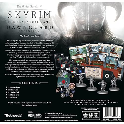 Skyrim Adventure Jeu de société : Extension Dawnguard avec nouvelles quêtes