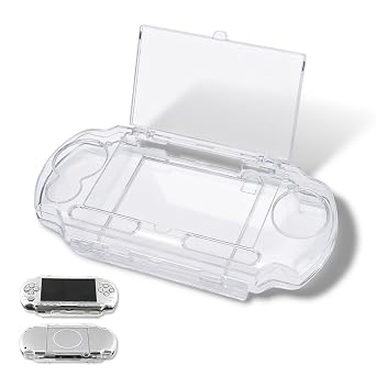 Protective Shell, Transparent Housing Shell Case Cover Compatible with PSP 2000/3000, Crystal Protective Cover Shell