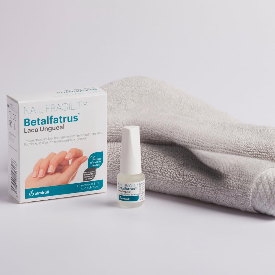 Betalfatrus, Laca Ungueal - Tratamiento para las unas remineralizante y reestructurante, 1 Frasco de 3.3 ml con aplicador