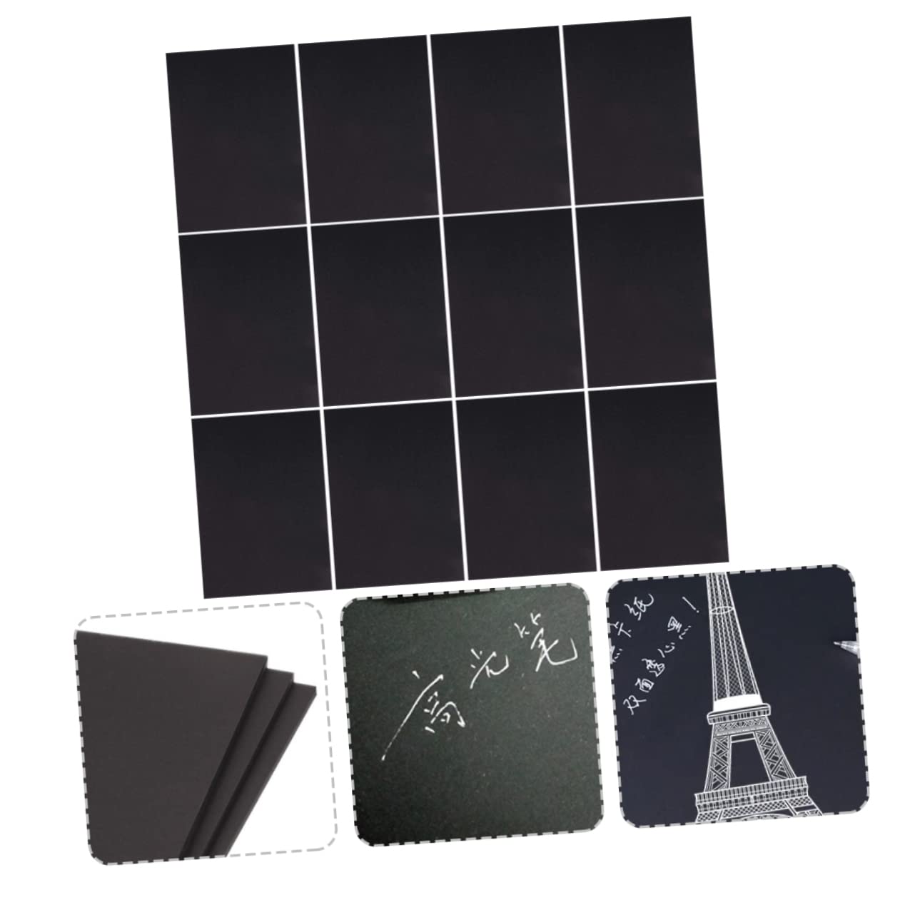 Papier à Dessin Noir 100 Pièces pour Garçon et Filles, Écriture et Peinture