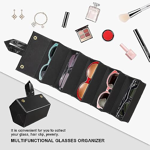 Image of House of Quirk Sunglasses Storage Box, Faux Leather Sunglasses Box