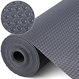 Dntorx Drawer Liner 60 x 600 cm, Gray Anti-Slip Drawer Mat with 70 Double-Sided Adhesive Dots, EVA Waterproof Refrigerator Mats for Shelves, Kitchen Drawers, and Refrigerators
