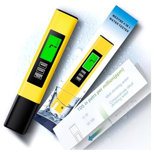2025 All-New 4 in 1 Tds Meter Digital Water Tester - Accurate and Reliable TDS EC & Temp(°C,°F) Meter - 0-9999ppm - Professional Testing for Drinking Water, RO/DI System, Aquariums etc
