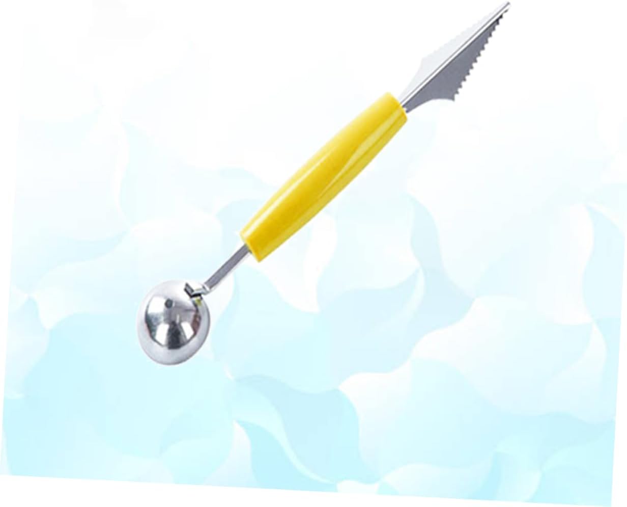 Double End Wavy Stainless Steel Fruit Spoon Cutter for Uniform Balls