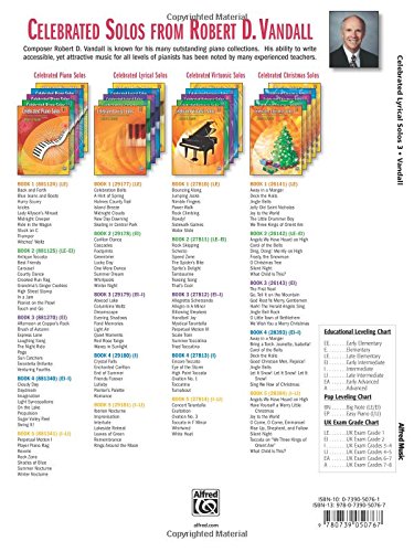 Alfred Music 1064361 Celebrated Lyrical Solos, Bk 3: 7 Solos In Romantic Styles For Early Intermediate To Intermediate Pianists thumb #1