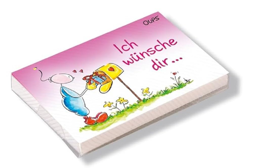 Oups Kärtchenbox: „Ich wünsche Dir ...“: 24 Kärtchen mit "Ich wünsche Dir"-Sprüchen und herzerfrischenden Illustrationen