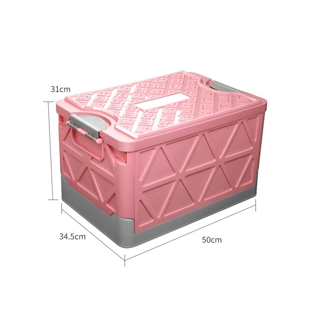 cassa di stoccaggio dell'auto, Organizer for bagagliaio auto di grande capacità con maniglia, contenitore portaoggetti pieghevole multifunzione impermeabile for(A)