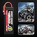 Hilldow 7.4V Lipo RC Battery 2S 65C 5500mAh Lipos Hard Case Batteries Rechargeable with Traxas Connector for 1/8 1/10 RC Car Trucks Remote Control Vehicles LKW Buggy Boats (2 Packs)