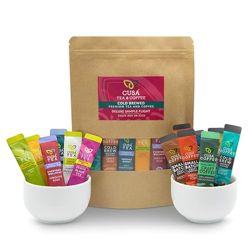 Cusa Tea Premium Instant Tea & Coffee Mix Variety Pack