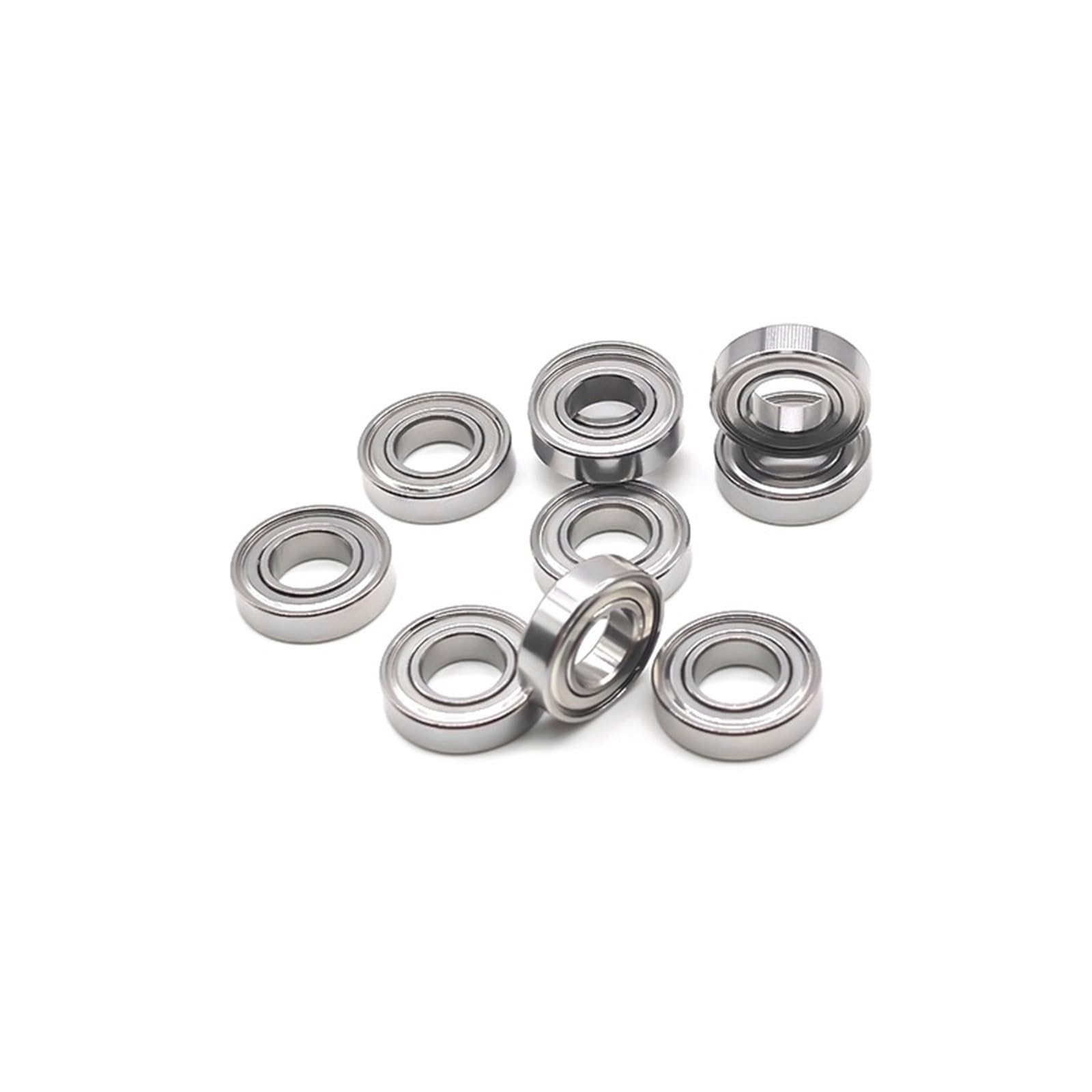 Rodamientos de bolas de acero inoxidable S688ZZ de 8 x 16 x 5 mm, blindados, AISI440C, 10 unidades