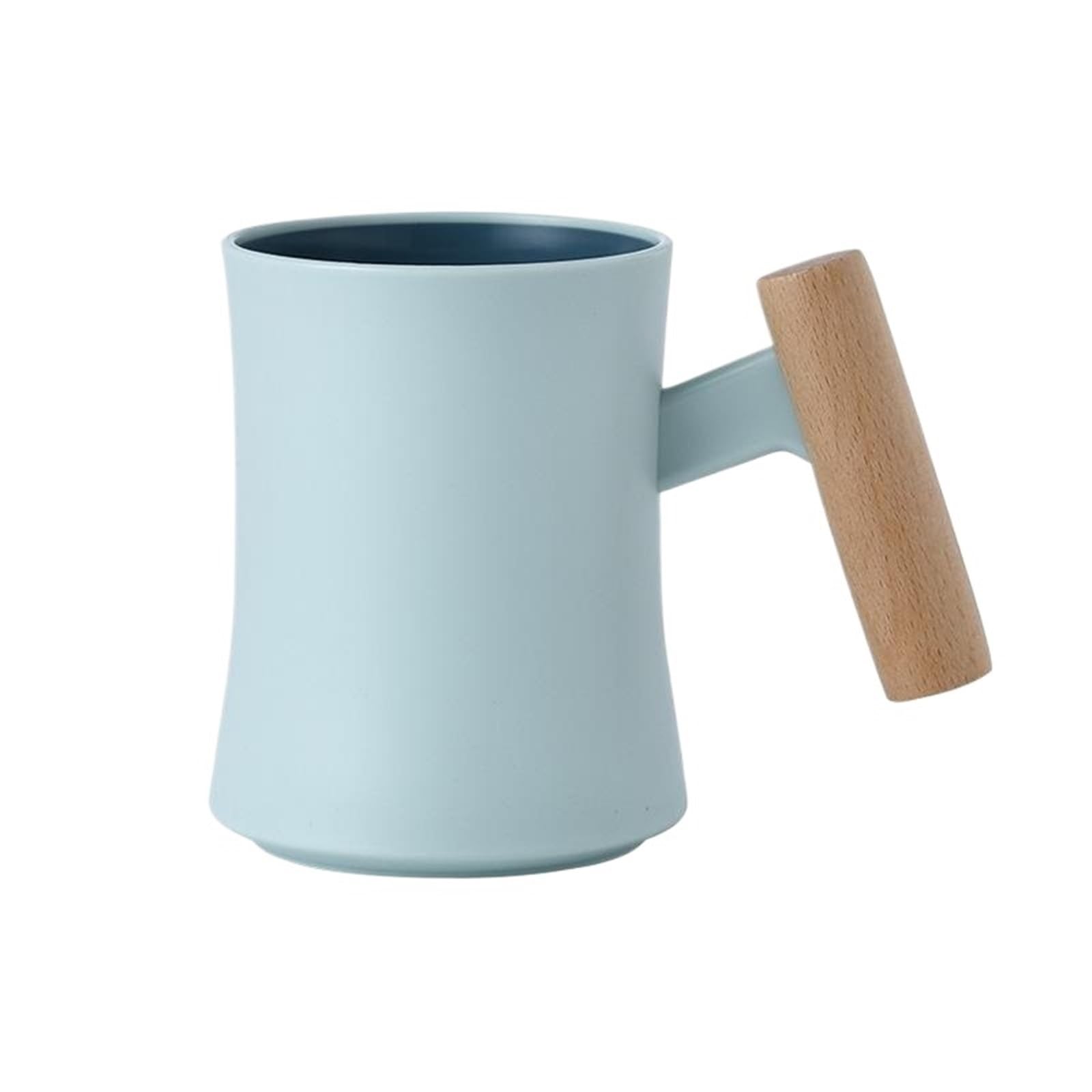 2Pcs Dormitory Simple Household Couple Toothbrush Cup Mouthwash Sense Wood Handle Brushing And Washing for Toothbrushes(Blue)