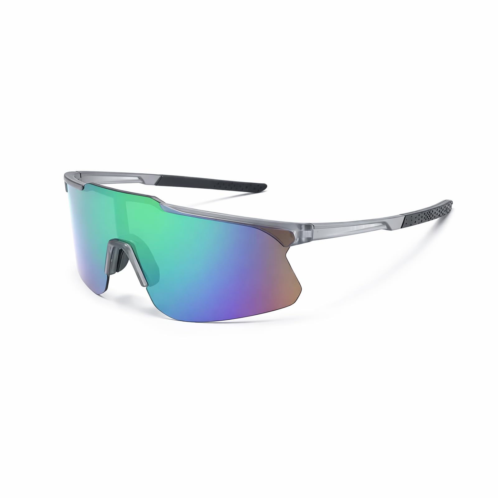 High-Performance Sports Sunglasses for Cycling, Running & Outdoor Activities - Lightweight Windproof Design with UV400 Protection, Anti-Fog Ventilation and Interchangeable Lenses for Men and Women