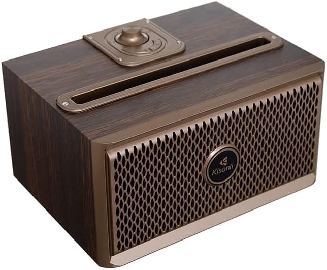 Incliné view of Kisonli G1 speaker with top controls