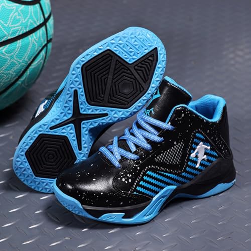 New Children's Non Slip high top Basketball Shoes4