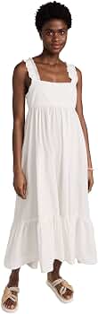 Free People Women's Isabella Maxi Dress, Optic White, XL at Amazon Women's  Clothing store