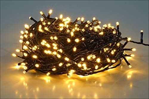 Salcar 26m 360球 ストレット イルミネーションLEDライト 防水 ワイヤライト 屋内屋外使用可能 クリスマス パーティー ハロウィン 常時点灯【１年保証】
