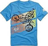 Fox Racing Boys Onaga Short-Sleeve Shirt Medium Light Blue