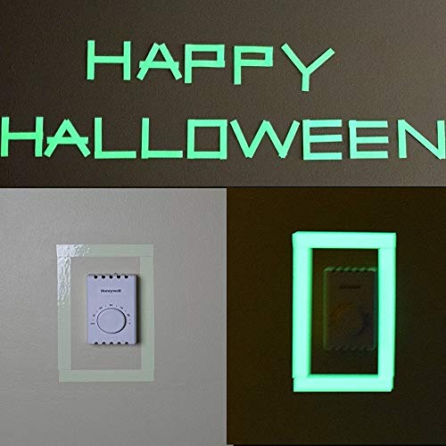 Jsiton JSITON-FGJD001 Glow In The Dark Tape - 33 Ft X 0.5 Inch Luminous Photoluminescent/Luminescent Emergency Roll Safety Egress Markers Stairs thumb #3