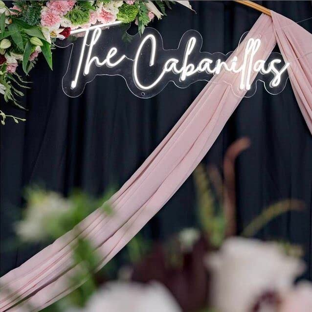 Miniatura 4 de Custom Neon Sign for Wedding Reception, Neon Sign Personalizied for Wedding, Led Neon Sign Last Name, Led Sign Name (Size Option 20 inches  60