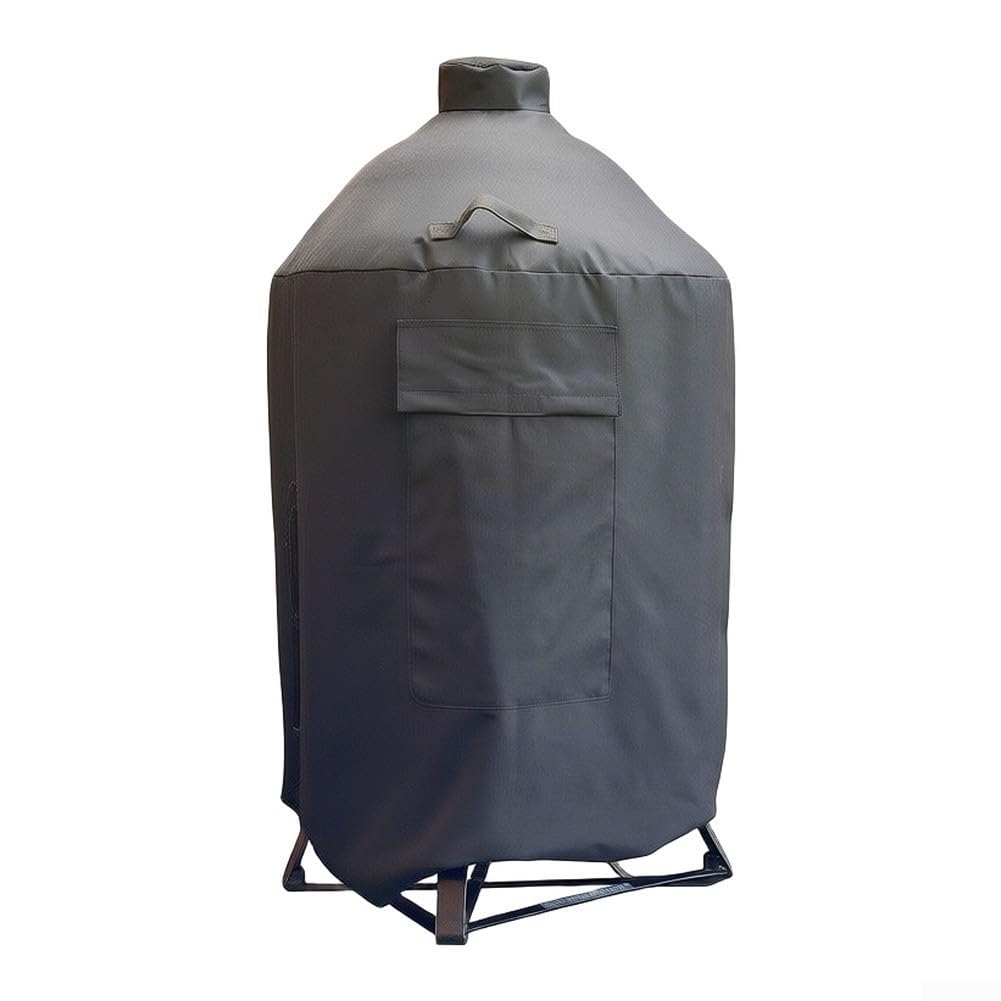 für kamado Grillabdeckung 600D Oxford Wasserdicht für Joe Eiergrill 94x116,8cm Wetterfest UV-Schutz Schwarz