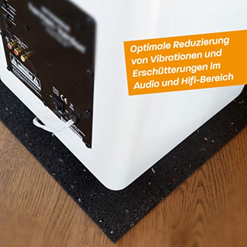 Hinrichs Antivibrationsmatte für Waschmaschinen 60 x 60 cm - Gummimatte - Zuschneidbare Dämmmatte als Waschmaschinenunterlage - Rubber Mat – Bild 6