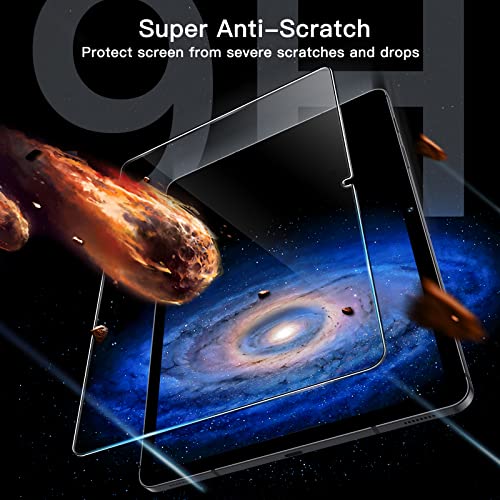 JETech Screen Protector for Samsung Galaxy Tab S8 Plus 2022 / Tab S7 FE 2021 / Tab S7 Plus 2020 12.4-Inch with Easy Installation Frame, Tempered Glass Film, HD Clear, 2-Pack