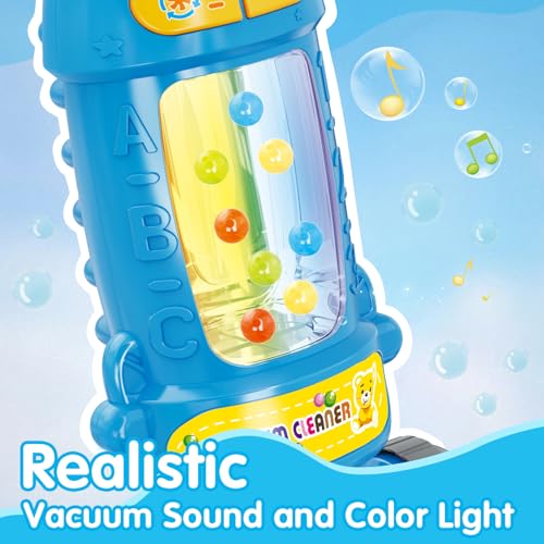 Image of FS Kids Vacuum Toys with Lights & Sounds, Toddler Vacuum with Ball-Popping Action, Pretend Play Vacuum for Toddlers 18 Months and Up, Toy Vacuum Cleaner for Toddlers 3-5 Boys Girls Gift