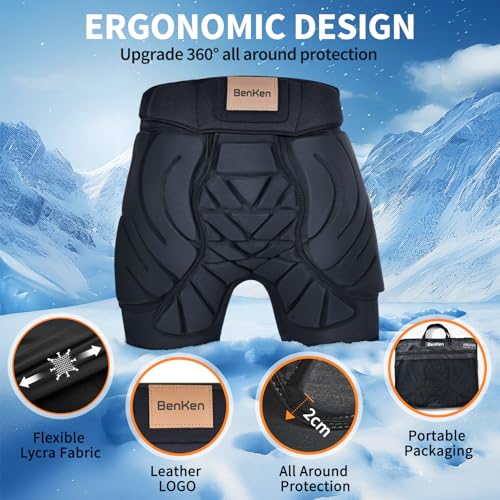 Fahrradhose Unisex Benken Ski-Schutzhose mit Polsterung für Damen und Herren