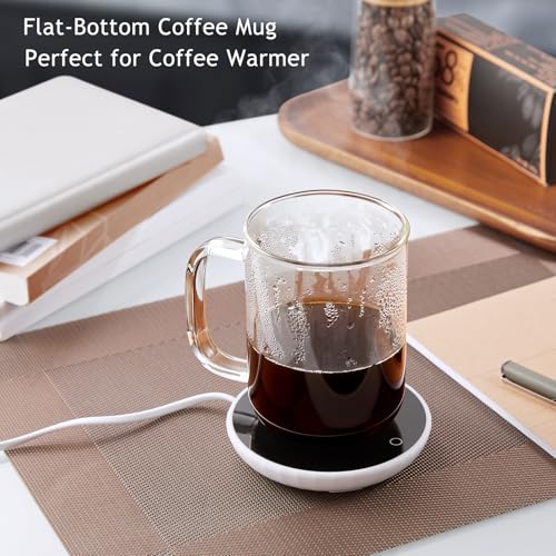Glass Coffee Mugs, 20 oz Ice coffee cups, Large Clear Tea Cups Set of 2, Glass Mugs with Handles, Glass Cups for Latte, Cappuccino, and Tea - Image 3