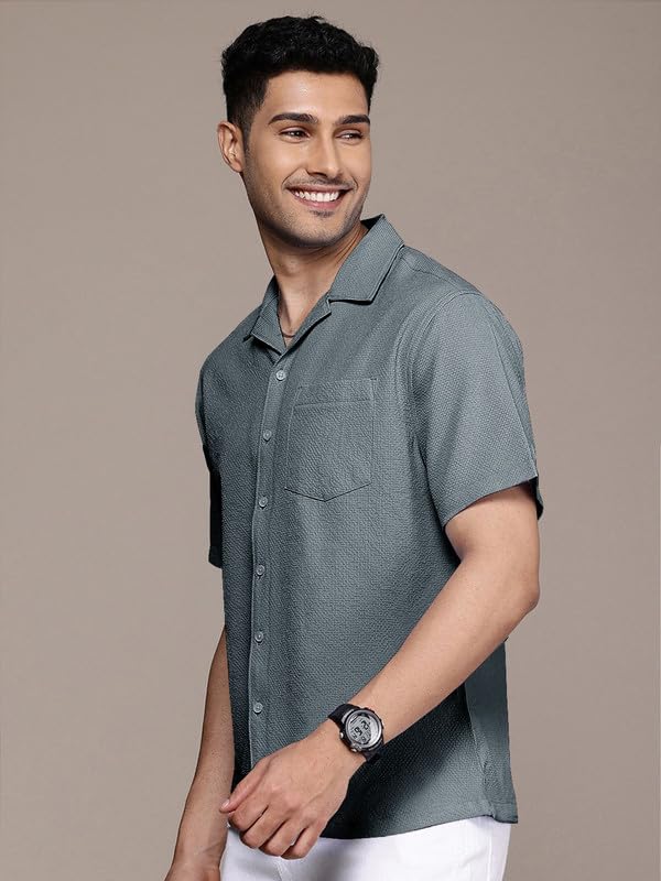 Image of Tee Projekt Fashion Textured Shirts for Men||Regular Fit Casual Shirt for Men||Fancy Shirt