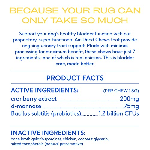 image for Native Pet Dog UTI Treatment - Cranberry Chews for Dogs and Cat UTI - 