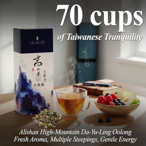 ZONE - 365 Oolong Loose Leaf Tea from Taiwan Alishan District - High Mountain Premium Quality, 70 Cups Fresh Smooth Unsweetened Loose Tea - 150 Gram (pack of 2)