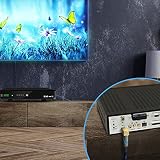 Ultra HDTV Kabel antenowy SAT by, kabel satelitarny, kabel koncentryczny 2x kątowy, wtyczka F (90° stopni) do wtyczki F (90° stopni), metalowa wtyczka do telewizora, HDTV, radia, DVB-T, DVB-C, DVB-S
