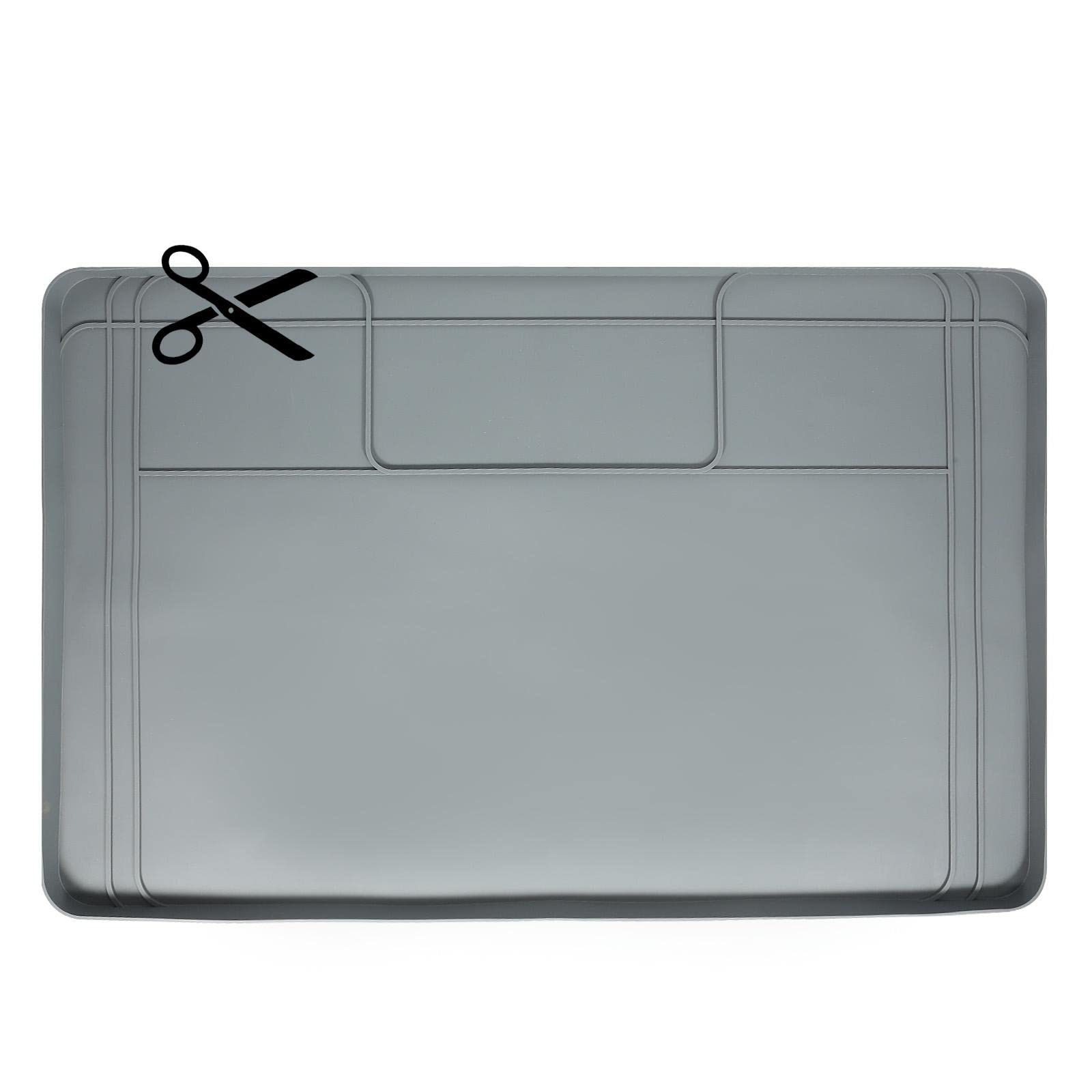 LFJ under sink mat,under sink mats for kitchen waterproof, Trimmable Waterproof Cabinet Liner Silicone Protection Mat for Kitchen Bathroom Cabinets, Shelf & Drawer Liners and Organizer Sink Protector