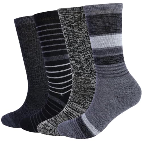 Image of EnerWear 4 Pack Women's Merino Wool Outdoor Hiking Trail Crew Sock