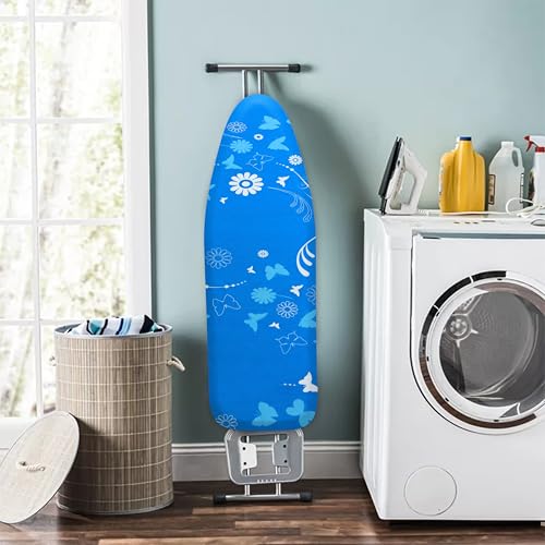 EcoNour Ironing Board Covers 124 x 38 cm Extra Thick 7mm Padding, 100% Cotton Top Covers Easy-Fit for Protecting Ironing Board Cover Complete Set with 4 Strings - Large - Image 4
