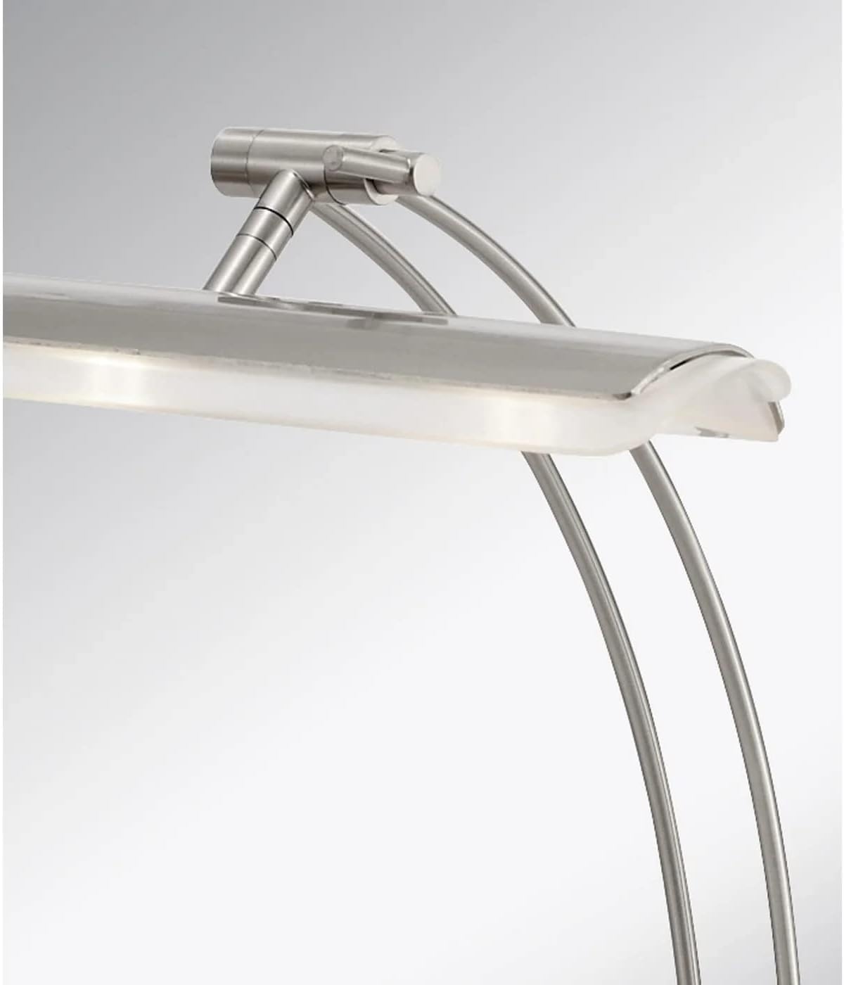 Adesso 5090-22 Esquire LED Desk Lamp, 13-19 in., 9W Full Spectrum LED, Brushed Steel, 1 Table Lamp, Gray, multi-function