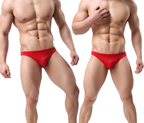 YuKaiChen Men's Briefs Low Rise Ice Silk Bikinis Seamless Underwear4