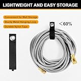 Metal Garden Hose 75ft, Stainless Steel Water Hose 75ft with 10 Function Sprayer Nozzle, Leaf-Proof Kink Free Heavy Duty Lightweight for Outdoor,Yard,Lawn,Patio, Car - Image 6