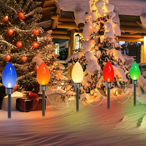 Luces navideñas solares BHCLIGHT C9 multicolor 10 pack miniatura 2