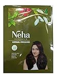 Neha 100% Herbal Mehandi, Natural Henna Hair Color,Enriched with 10 Natural Herbs Like Green Tea,Aloe Vera,habiscus (55gm)
