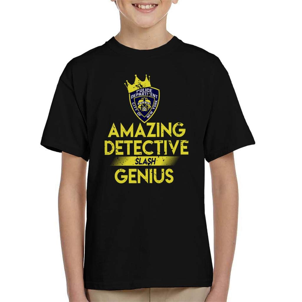 Cloud City 7 Brooklyn Nine Nine Amazing Detective Slash Genius Kid's T-Shirt Black