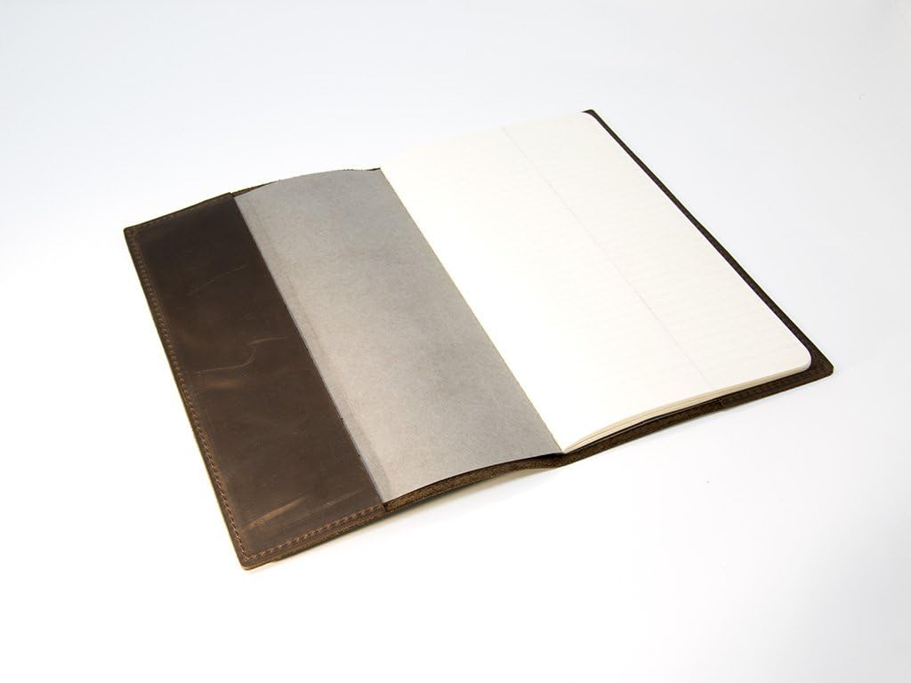 OleksynPrannyk Leather Journal Large 5" x 8.25" with Lined Pages Handcrafted Leather Cover Vintage Writing Notebook for Men, Women, Travelers, Business