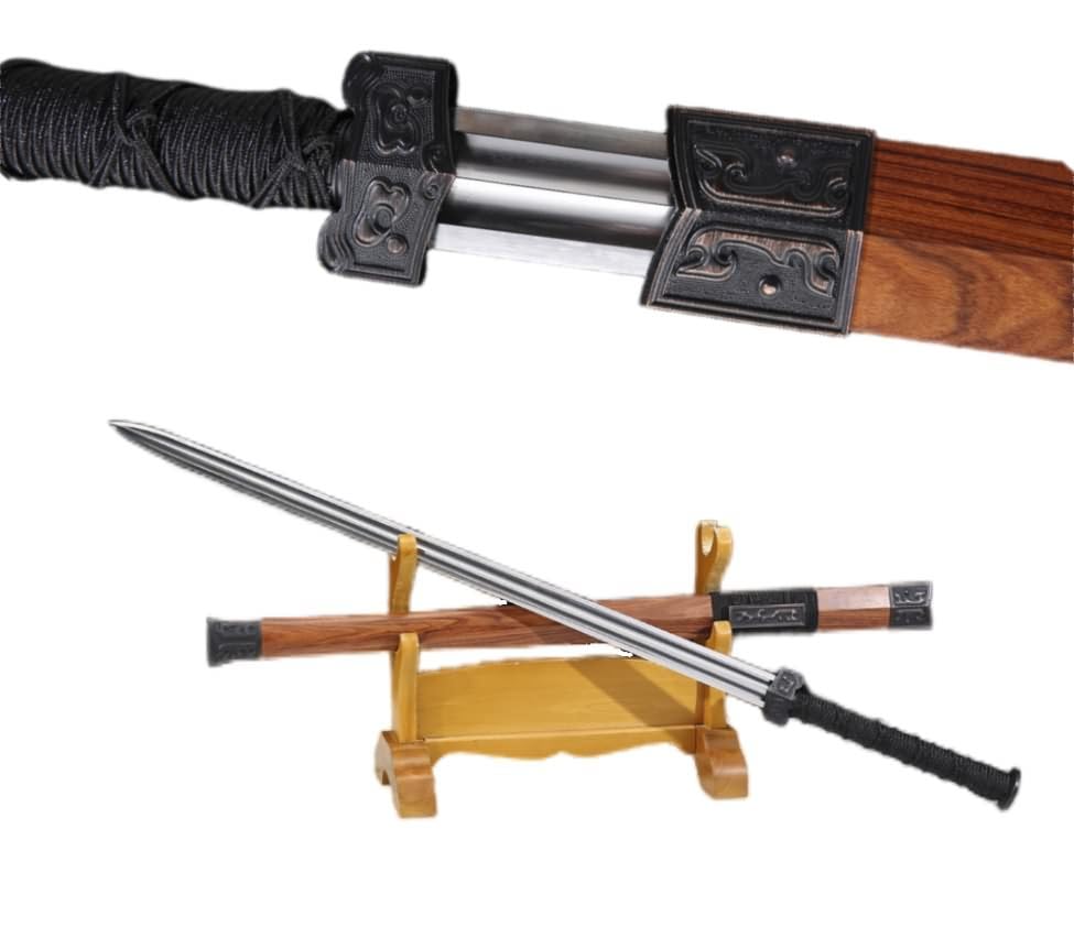 Hand-Forged Damascus Han Sword – LOONGSWORD 42