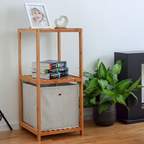 DuneDesign Bamboe Houtenplank 83x38x40cm - 3 Vakken Badkamerplank Keukenplank Badkamerkast - Image 6