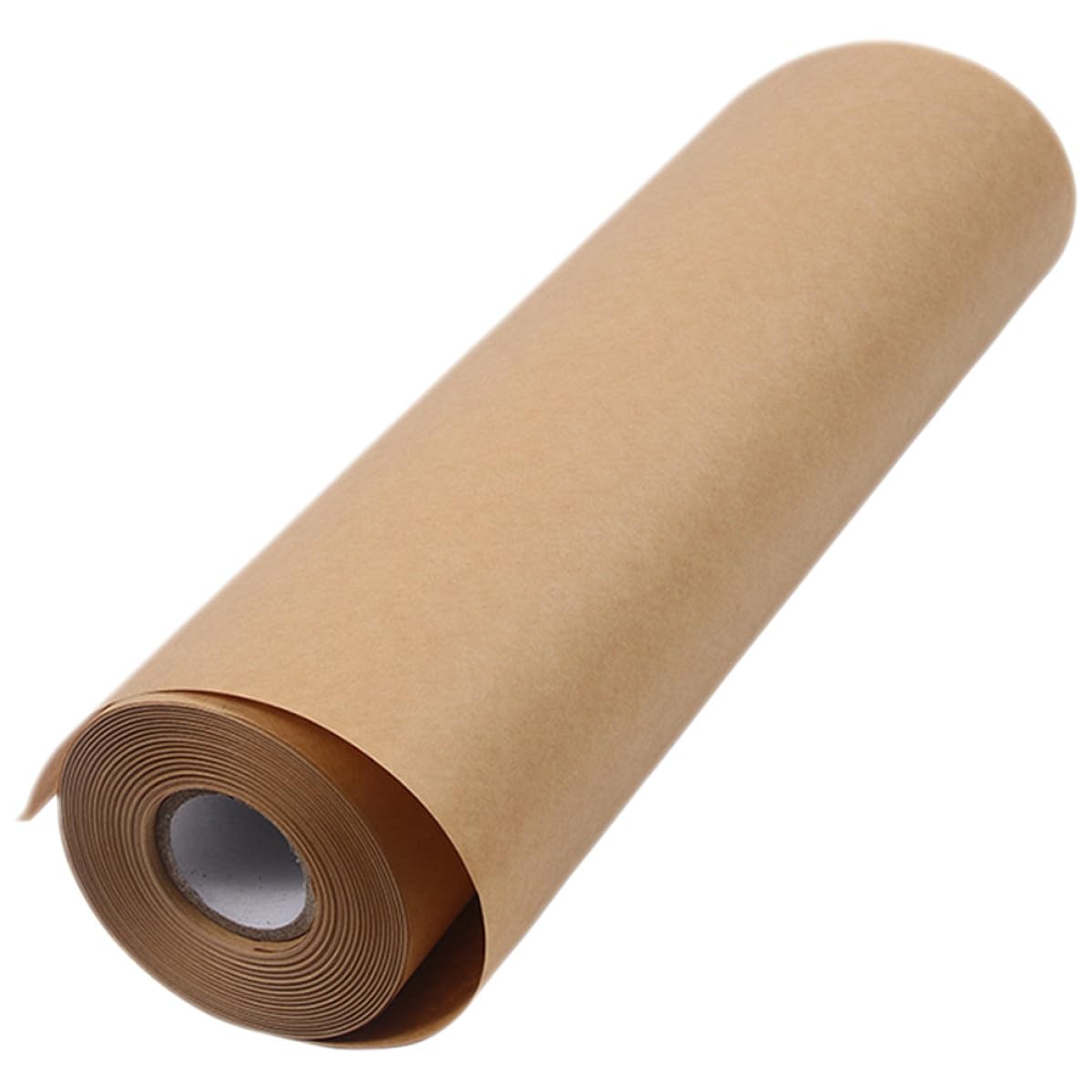 UKCOCO Papel Kraft Marrón para Manualidades y Sketching Profesional, Material de Envoltura de Pulpa de Madera, Diseño en Blanco, 1 Rollo para Origami y Flores